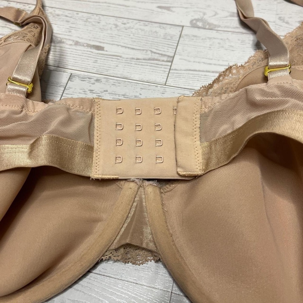 Soma Lightest Lift Lace Plunge Bra 40DD Beige Adjustable Straps Everyday Comfort - Picture 2 of 4